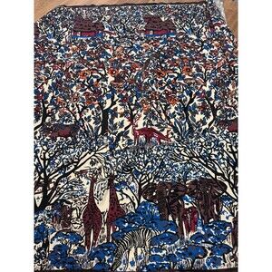 4yds Kenya Made African Print Fabric 148x42” United Textiles Animals Elephant